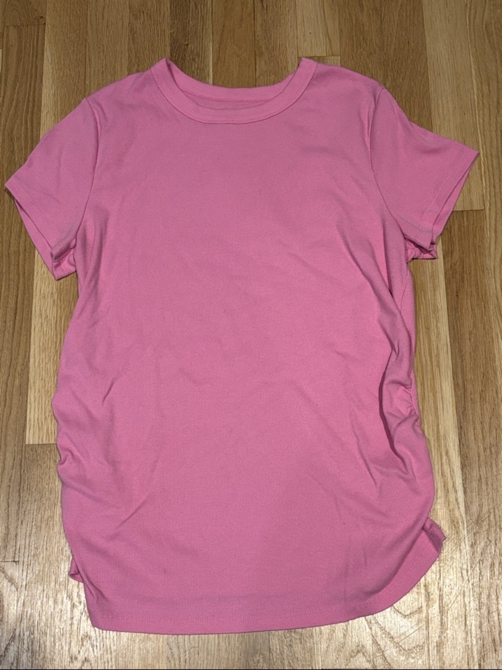 Old Navy Maternity Snug Short-Sleeve T-Shirt, Size X-Large, Hydrangea Pink Color - Picture 2 of 6